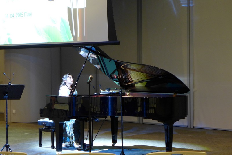 Dr Cheng Wei performed solo on stage